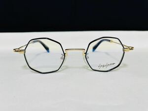 Yohji Yamamoto ヨウジ ヤマモト メガネフレーム YY1308 002 伊達眼鏡 未使用 美品 ブラック ゴールド オクタゴン形