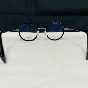 Yohji Yamamoto ヨウジ ヤマモト メガネフレーム YY1025 613 未使用 美品 伊達眼鏡 丸メガネ ブラック シルバー ラウンドの画像6