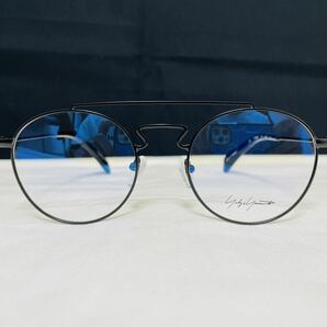 Yohji Yamamoto ヨウジ ヤマモト サングラス YY3004 001 未使用 美品 伊達メガネ ダブルブリッジ メタルフレームの画像1