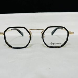 Yohji Yamamoto ヨウジ ヤマモト メガネフレーム YY1066 127 伊達眼鏡 未使用 美品 8角形フレーム ゴールド 鼈甲柄の画像1