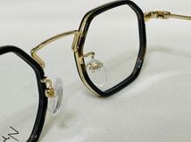 Yohji Yamamoto ヨウジ ヤマモト メガネフレーム YY1066 127 伊達眼鏡 未使用 美品 8角形フレーム ゴールド 鼈甲柄_画像7