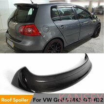 車のリアルーフリップフォルクスワーゲン vw ゴルフ 5 v MK5 R32 gti 2006 - 2009 リアスポイラー炭素繊維/frp_画像1