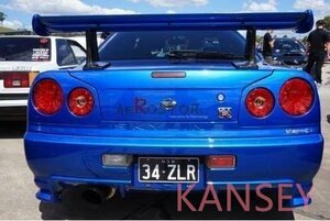 スカイライン GTR R34 BNR34 リアスポイラー用レッグ カーボン 高め