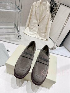 ブルネロクチネリ イタリア　BRUNELLO CUCINELLI レディースシューズ　パンプス 靴　羊革×レザー　サイズ選択可能