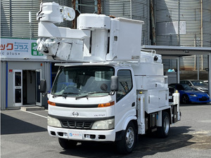 2006 Days野 Dutro アイチ elevated作work vehicle SN15B 電工仕様 サブBattery Exterior仕上済み 地上高14.6m ウInch 収納BOX