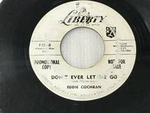 Eddie Cochran/Liberty F-55166/Promo/C'mon Everybody/Don't Ever Let Me Go/1958_画像5