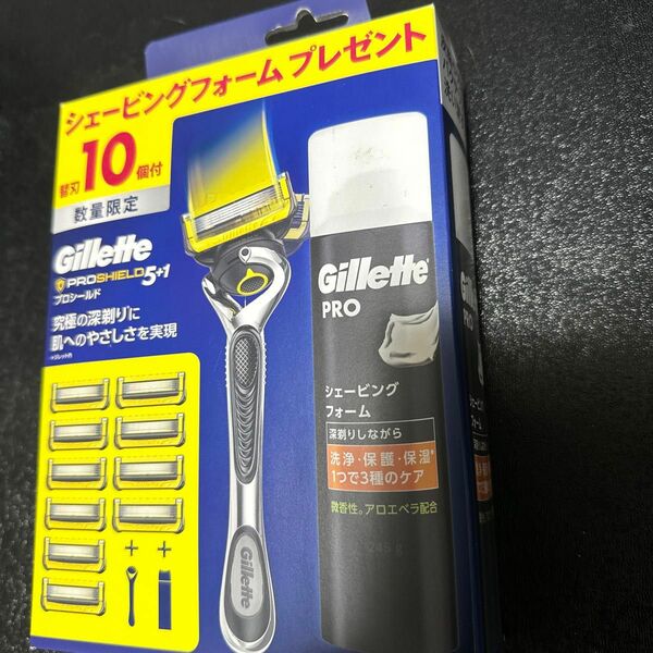 Gillette プロシールド カミソリ 本体 1コ 替刃 10コ付