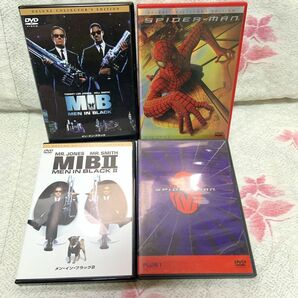 【送料込み】 DVD④本セット(MIB(MEN IN BLACK)スパイダーマン)
