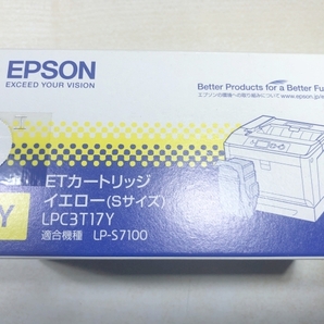 ジャンク品 エプソン EPSON 未開封 純正トナー イエロー（Sサイズ） LPC3T17Y 適合機種LP-S7100 LP-S8100 送料520円 【a-5349】の画像1