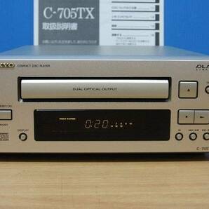 ONKYO★良品 CDピックアップ交換 動作良好★高音質 INTEC205 CDプレーヤー★取説付★C-705TXの画像1