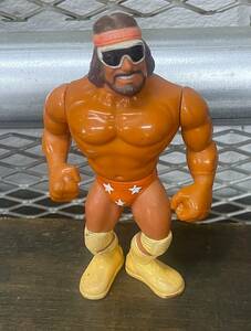 激レア ハズブロ HASBRO WWF フィギュア マッチョマン ランディサベージ 1990ブルーカード GALOOB WCW WWE ホーガンショーンマイケルズ