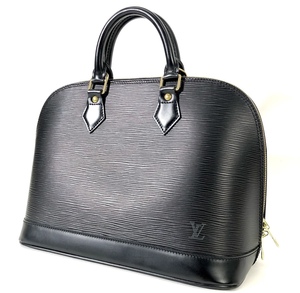 美品 LOUIS VUITTON ルイヴィトン エピ アルマ M52142 ノワール ゴールド金具 ハンドバッグ トートバッグ 黒 ブラック 24d菊RH