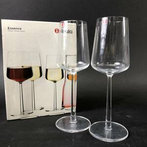 iittala イッタラ ワイングラス 2客 ペア Essence エッセンス 箱付き 24c菊E