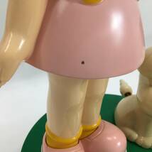 FUJIYA/不二家 首振りペコちゃん人形 2001年 ミルキー発売50周年記念 ペコ&ドッグ スペシャルエディション レトロ 当時物 24d菊-_画像6