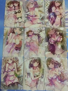 【1円スタート】【 匿名配送可能】【激レア】新品 セクシー カード 9枚セット ACG ランジェリーシリーズ1