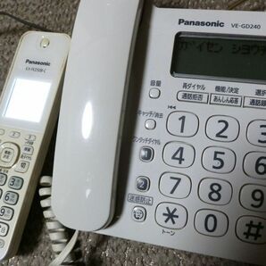 Panasonic パナソニック コードレス電話機 親機 子機/VE-GD240 KX-FKD508-C ★中古 の画像7