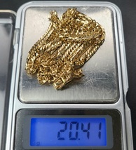 K18 喜平ネックレス Mカット トリプル 50cm 20g 20.4g 造幣局検定 ホールマーク刻印 750 GOLD 18金 ゴールドジュエリー 貴金属 地金 資産_画像7