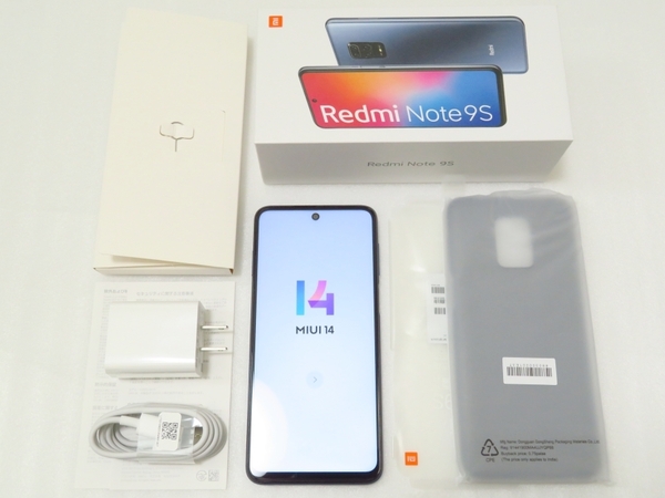 【完動品】 Xiaomi Redmi Note 9S 64GB SIMフリー ◇ 限定色 インターステラーグレー ◇ M2003J6A1R