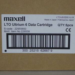 ★未開封新品 maxell マクセル LTO6データカートリッジ LTOU6/2500XJB 【10本セット】の画像2