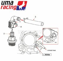 UmaRacingクイックリリースオイルブリーザーキャップ[M20/P2.5]黒XV1000V/CBR954RR/CBR929RR/CBR900RRCB900ホーネット900/NC750S/NC750X_画像6