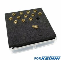 ケイヒン丸型小用メインジェットSet A[75番-105番の13個]スーパーカブ70/XE75/リード80[HF01/HF04]リード90[HF05]キャビーナ90[HF06]_画像2