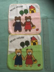 BEAR HOUSE ミニタオル　2枚