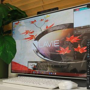 ★☆ 大画面27型 新品液晶 LAVIE Desk All-in-one/激速PCIeGen4 + HDD/第8世代Corei7/16GB/Office/W録3波TV/ハイレゾ/Blu-ray/HDMI/mw3☆★の画像6