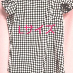 ギンガムチェック☆ブラウス☆カワイイお袖☆tocco closet