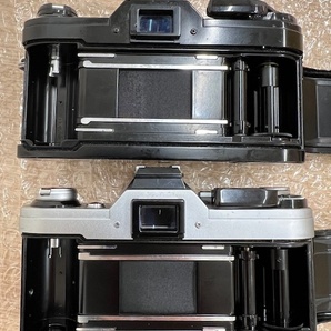 長「15589」【ジャンク】Canon/キヤノン AE-1 2点おまとめ 黒/シルバー ZOOM LENS 35-70mm 28-55mmの画像6