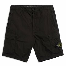 送料無料 18 STONE ISLAND ストーンアイランド 8015L0803 A0029 ブラック カーゴショーツ ショートパンツ size 32_画像4