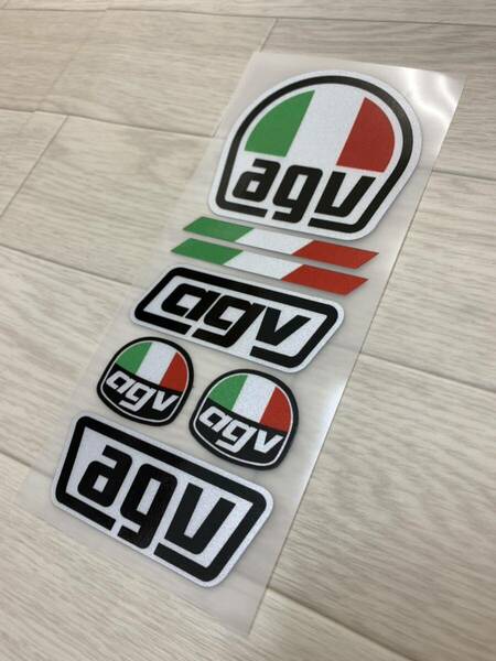 agv ステッカー　ヘルメット　走り屋　バイク AGVステッカー レーシング 送料無料