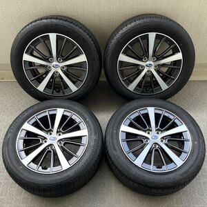 【超美品】スバル純正 インプレッサスポーツ（GT系）ENKEI製16インチアルミホイール + BRIDGESTONE TURANZA T001 205/55R16