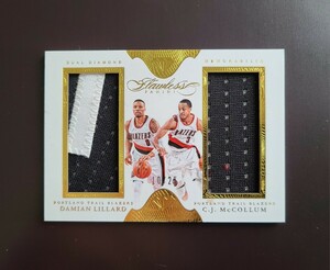 2015-16 Panini Flawless Basketball Lillard MaCcollum Jersey Patch Card リラード マッカラム Blazers