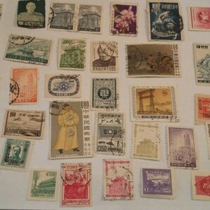 古い 中国 台湾 切手 中華民国 中華人民共和国 欠資郵票など 不明の画像1