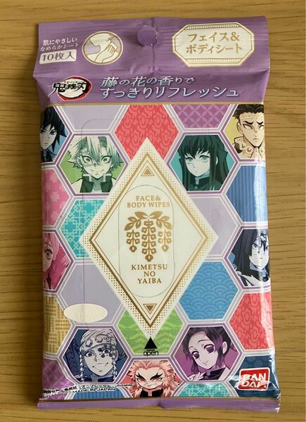 鬼滅の刃 フェイス ＆ ボディシート 藤の花の香り 10枚入 【クーポン利用で200円引き】