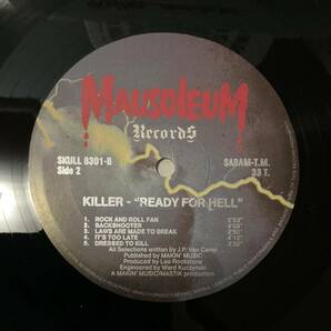 ベルギーメタル極美品！Ready for kill / Killer 1st CD化前夜 最後のレコード世代メタルバンドデビュー盤の画像5