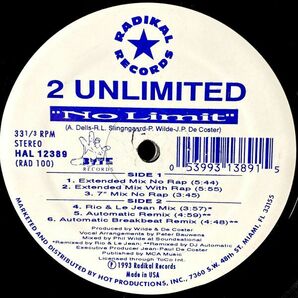 ☆送料無料☆ 2 Unlimited / 4タイトルセット ■ No Limits (UK盤LP) / Get Ready For This / Twilight Zone / No Limit / レイヴの画像4