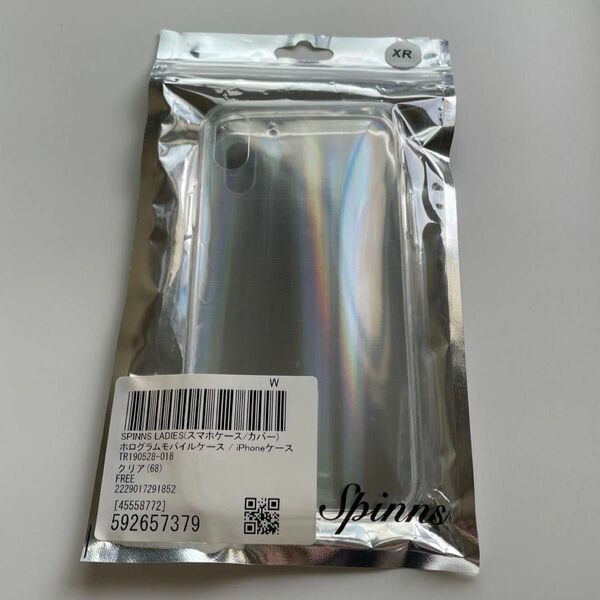 SPINNS スピンズ iPhoneケース XR クリアカラー(ホログラム)