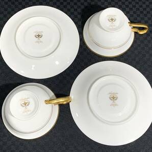 ■1円 Noritake ノリタケ ティーカップ＆ソーサー(コーヒー/紅茶兼用) 2客 ボーンチャイナ 4403 サブライム 割れ欠けなしの画像4