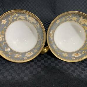 ■1円 Noritake ノリタケ ティーカップ＆ソーサー(コーヒー/紅茶兼用) 2客 ボーンチャイナ 4403 サブライム 割れ欠けなしの画像8