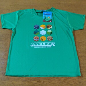 W☆新品☆マインクラフト☆半袖Ｔシャツ☆１６０cm☆男の子用☆グリーン☆No.1588