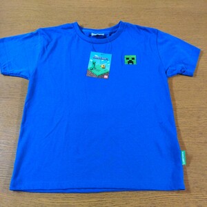 W☆新品☆マインクラフト☆半袖Ｔシャツ☆１６０cm☆男の子用☆ブルー☆No.1594