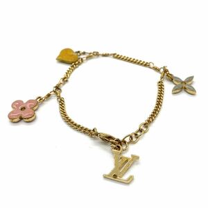 LOUIS VUITTON Louis Vuitton brass re Suite monogram bracele M65477 accessory small articles Gold lady's 