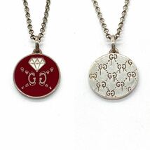 GUCCI グッチ ゴースト GG リバーシブル ネックレス Ag925 シルバー アクセサリー 小物 イタリア製 正規品_画像1