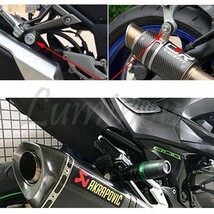 GSX400 インパルス バンディット250V バンディット400V 汎用 マフラーサイレンサー マフラーガード マフラースライダー エンジンガード 金_画像6