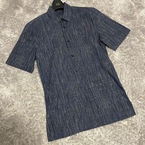 BALENCIAGA shirt バレンシアガ 半袖シャツ 総柄 チェック柄　サイズ38