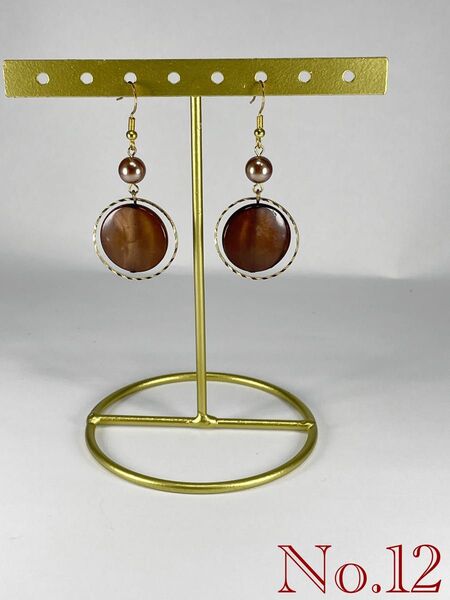 No.12 コインピアス 【ハンドメイド】