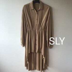 SLY Good condition フリーサイズ ロングアシメシャツ