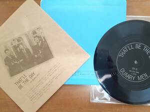 Fan Club ソノシート, Flexi disc /QUARRY MEN /That'll Be The Day /Beatles Cine Club/E-8099/ビートルズ・シネクラブ 頒布/クォリーメン