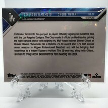 【新品同様、各2枚ずつ】Topps 大谷翔平/山本由伸選手Dodgers入団会見記念 & 山本選手入団会見記念（MLB 1st）、24H限定販売カード _画像3